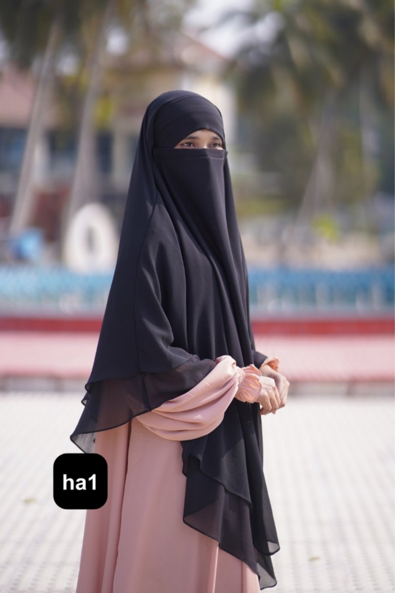 Premium 4-Layer Ready Hijab ha1 - Image 3