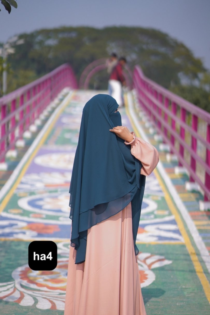 Premium 4-Layer Ready Hijab ha4 - Image 3