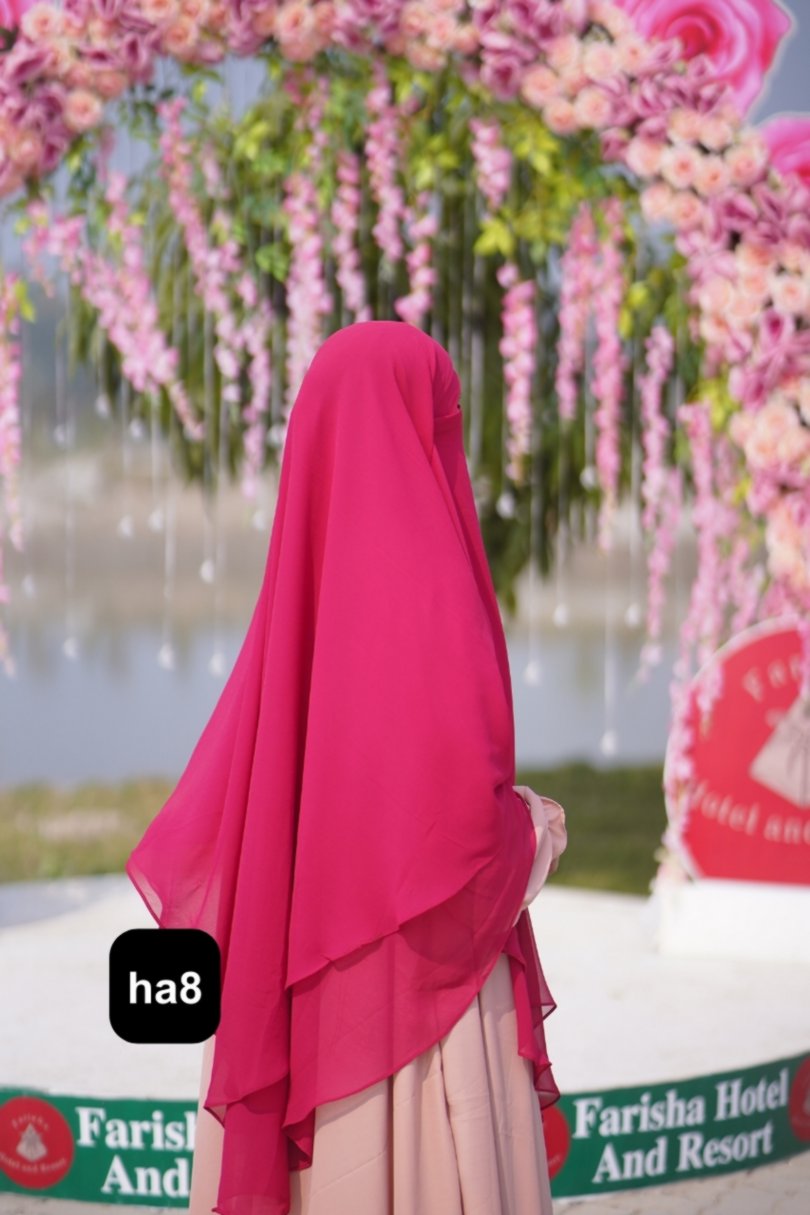 Premium 4-Layer Ready Hijab ha8 - Image 3