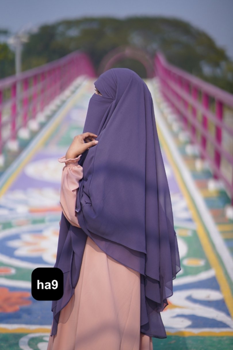 Premium 4-Layer Ready Hijab ha9 - Image 5