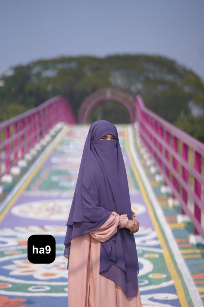 Premium 4-Layer Ready Hijab ha9 - Image 6