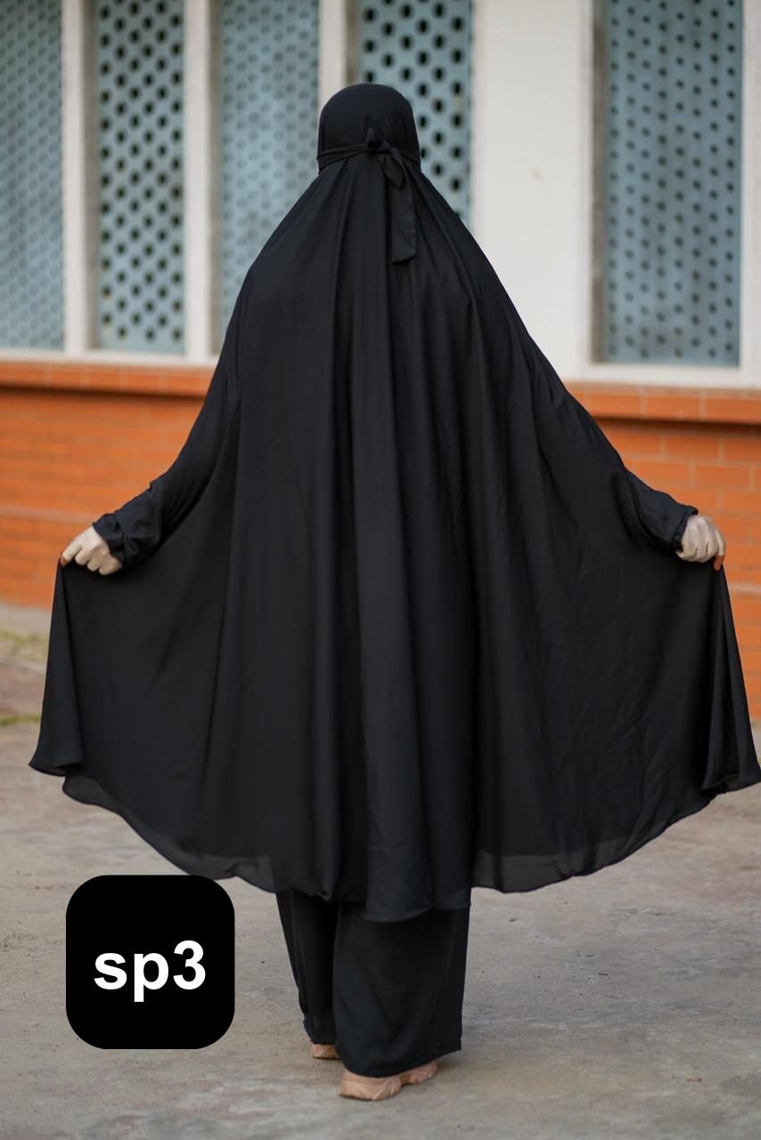 Dubai Cherry Plazo Khimar Set - SP3 - Image 4