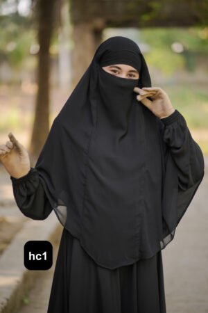 Alternative view of Premium 2-Layer Ready Hijab-hc1
