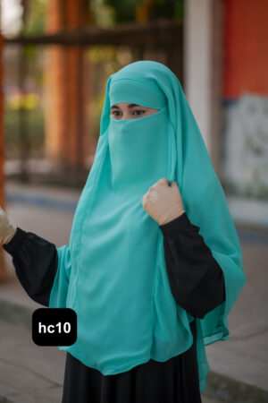 Alternative view of Premium 2-Layer Ready Hijab-hc10