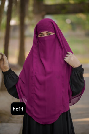 Alternative view of Premium 2-Layer Ready Hijab-hc11