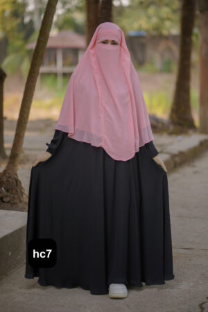 Alternative view of Premium 2-Layer Ready Hijab-hc7