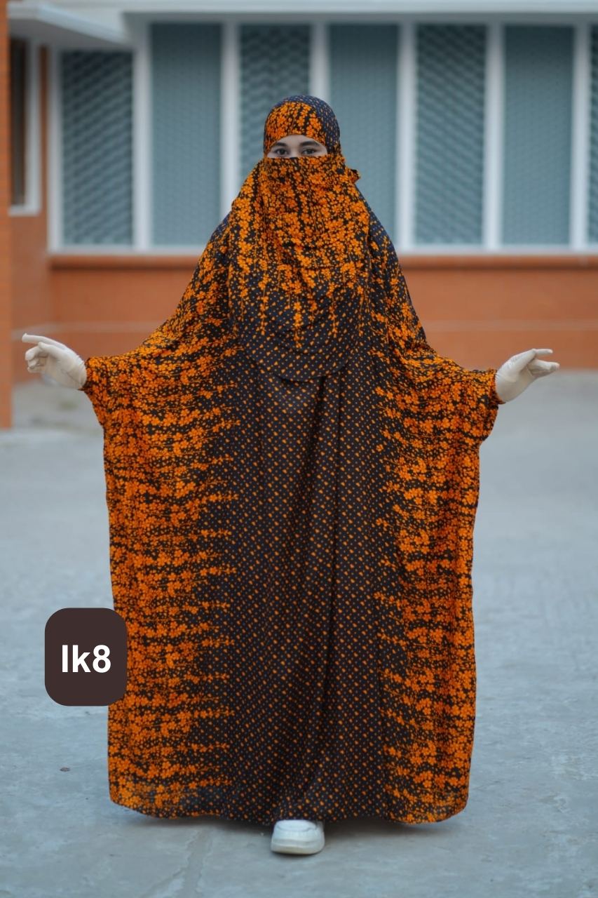 Premium Floor Touch Jilbab - lk8