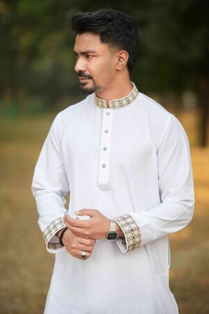 Premium Panjabi -White