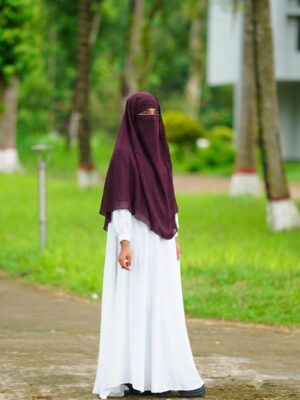 Alternative view of Premium 2-Layer Ready Hijab-hc22
