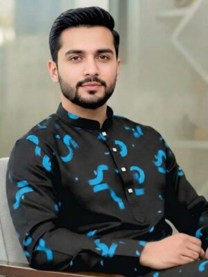 Alternative view of Premium Soft Zafran Panjabi - black1.5