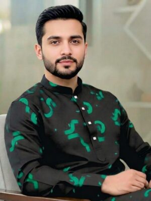 Alternative view of Premium Soft Zafran Panjabi - black1.4